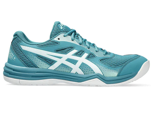 Asics Upcourt 5 Badminton Shoes (Blue Teal/White)
