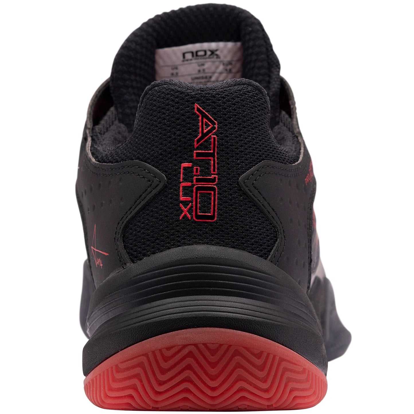 NOX AT10 LUX Black/Red Padel Shoes