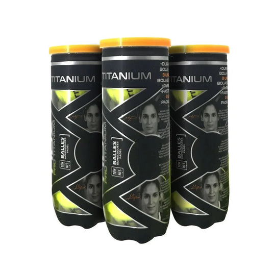 NOX Pro Titanium 3 Padel balls- Pack of 3 Cans