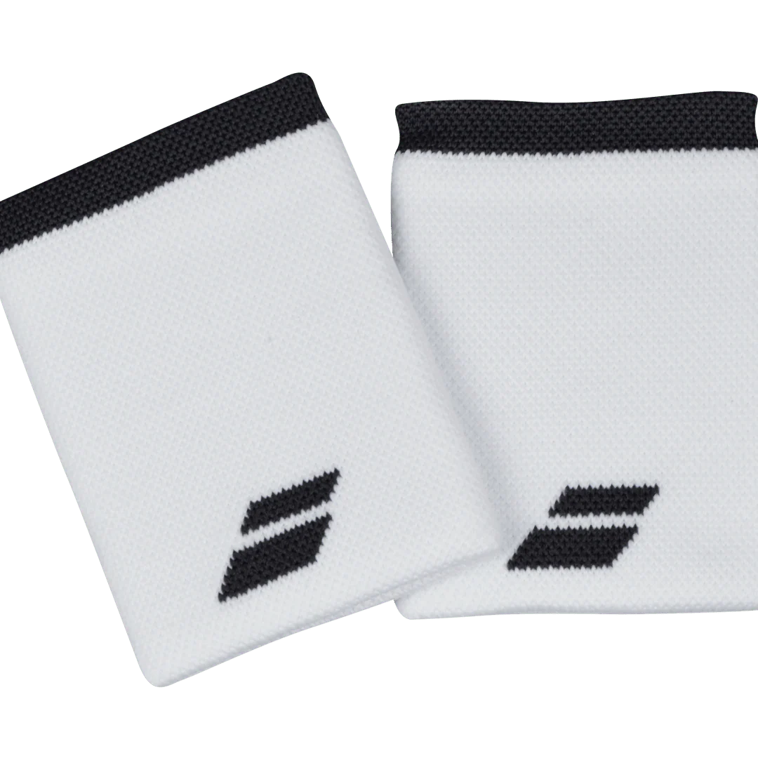 Babolat Logo Jumbo Wristband Unisex White Rabbit