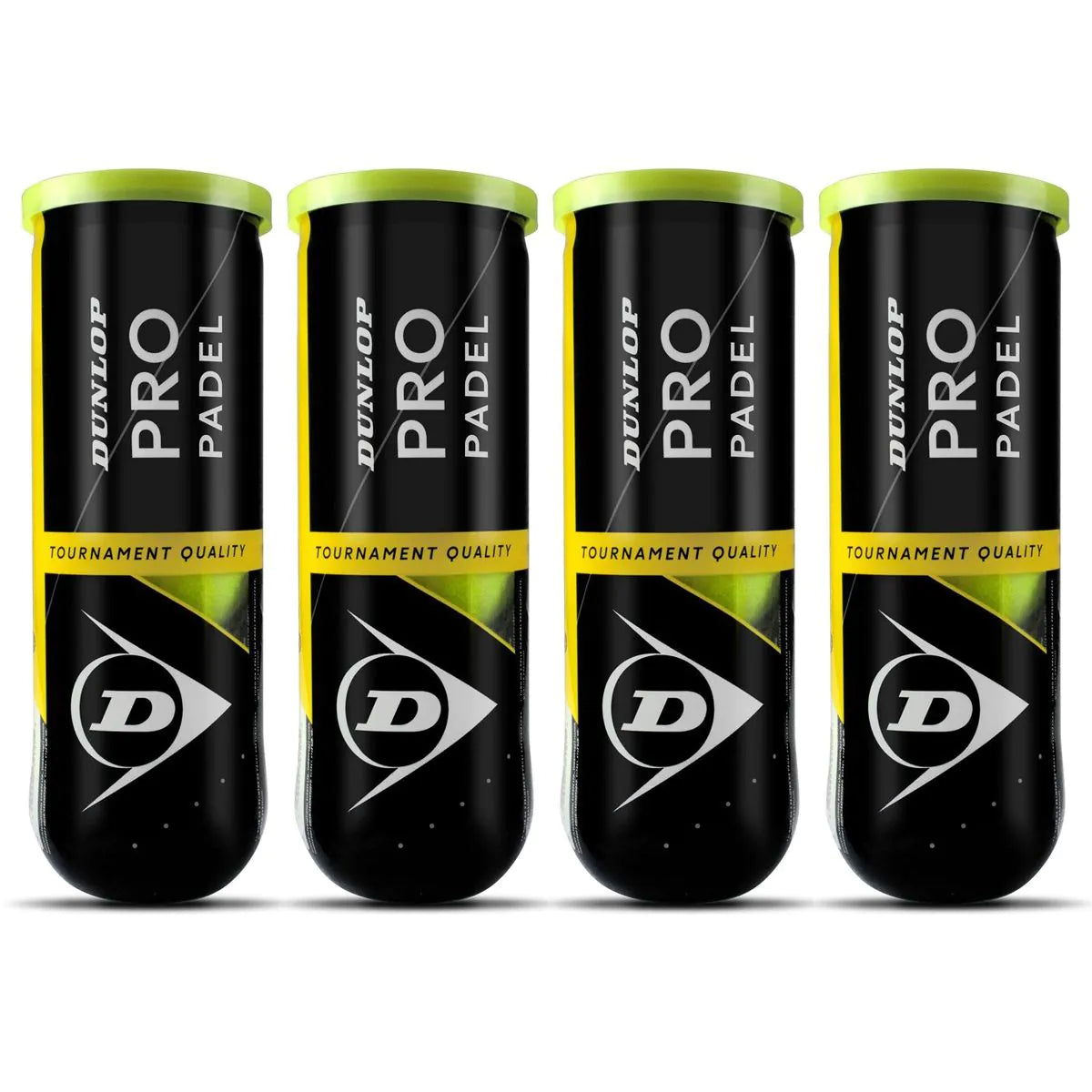 Dunlop Pro Padel Balls Dozen (4 Cans)