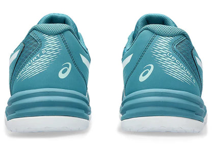 Asics Upcourt 5 Badminton Shoes (Blue Teal/White)
