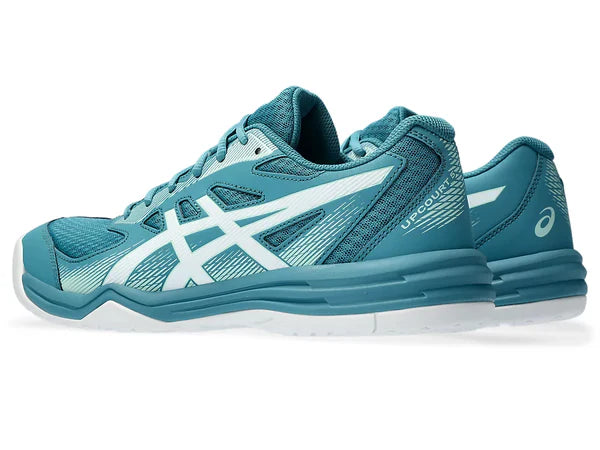 Asics Upcourt 5 Badminton Shoes (Blue Teal/White)
