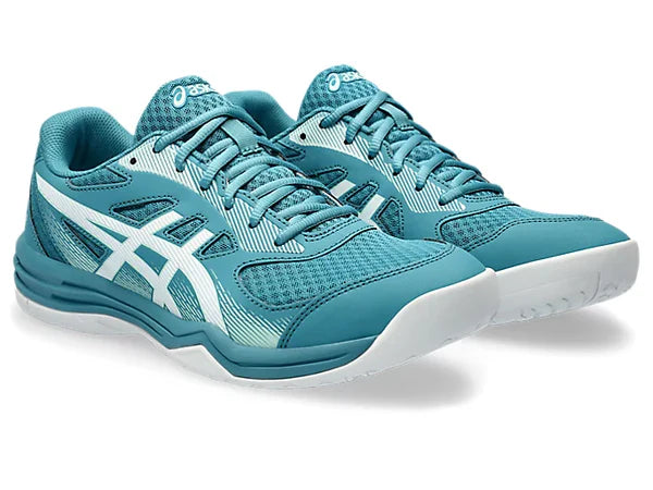 Asics Upcourt 5 Badminton Shoes (Blue Teal/White)