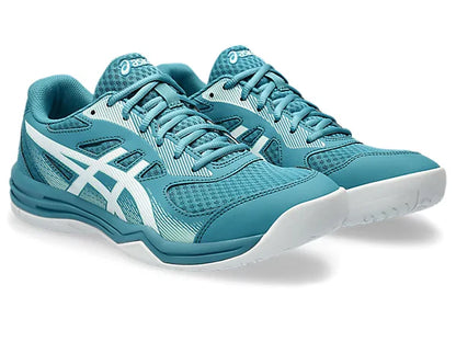 Asics Upcourt 5 Badminton Shoes (Blue Teal/White)