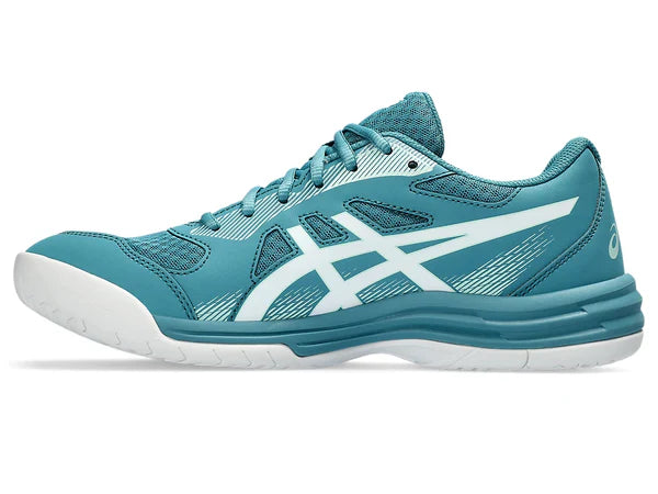 Asics Upcourt 5 Badminton Shoes (Blue Teal/White)