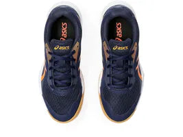 Asics Upcourt 5 Badminton Shoes (PEACOAT SHOCKING ORANGE)