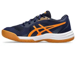 Asics Upcourt 5 Badminton Shoes (PEACOAT SHOCKING ORANGE)