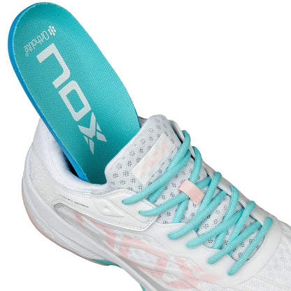 NOX AT10 LUX White/Potpurri Padel Shoes