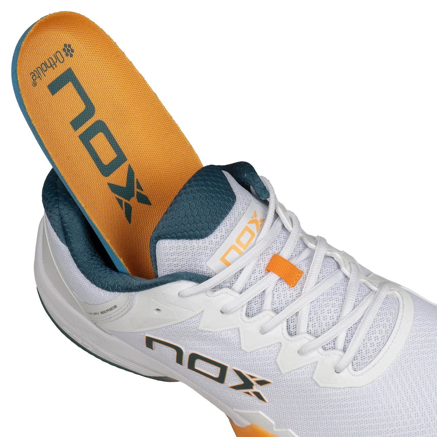 NOX ML10 Hexa White/Apricot Padel Shoes