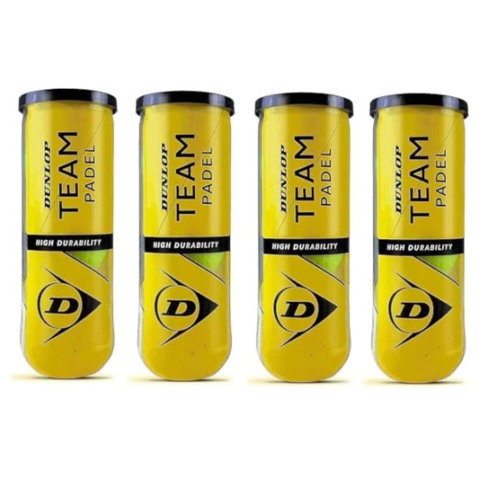 Dunlop Team Padel Balls Dozen (4 Cans)