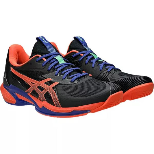 ASICS Solution Speed FF 3 Men's Padel Shoe - Black & Vivid Coral
