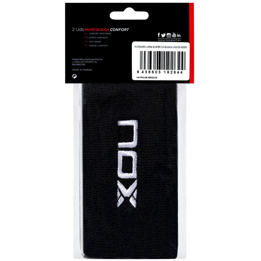NOX long sport wristbands blackwhite