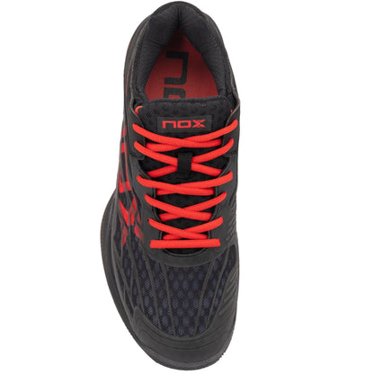 NOX AT10 LUX Black/Red Padel Shoes