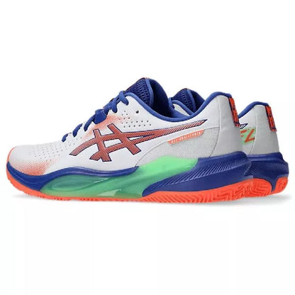 ASICS Challenger 15 Padel Men's Shoe - White & Vivid Coral