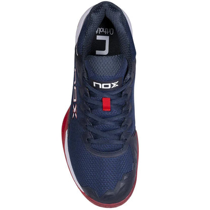 NOX ML10 Hexa Padel Shoes Navy Blue Red