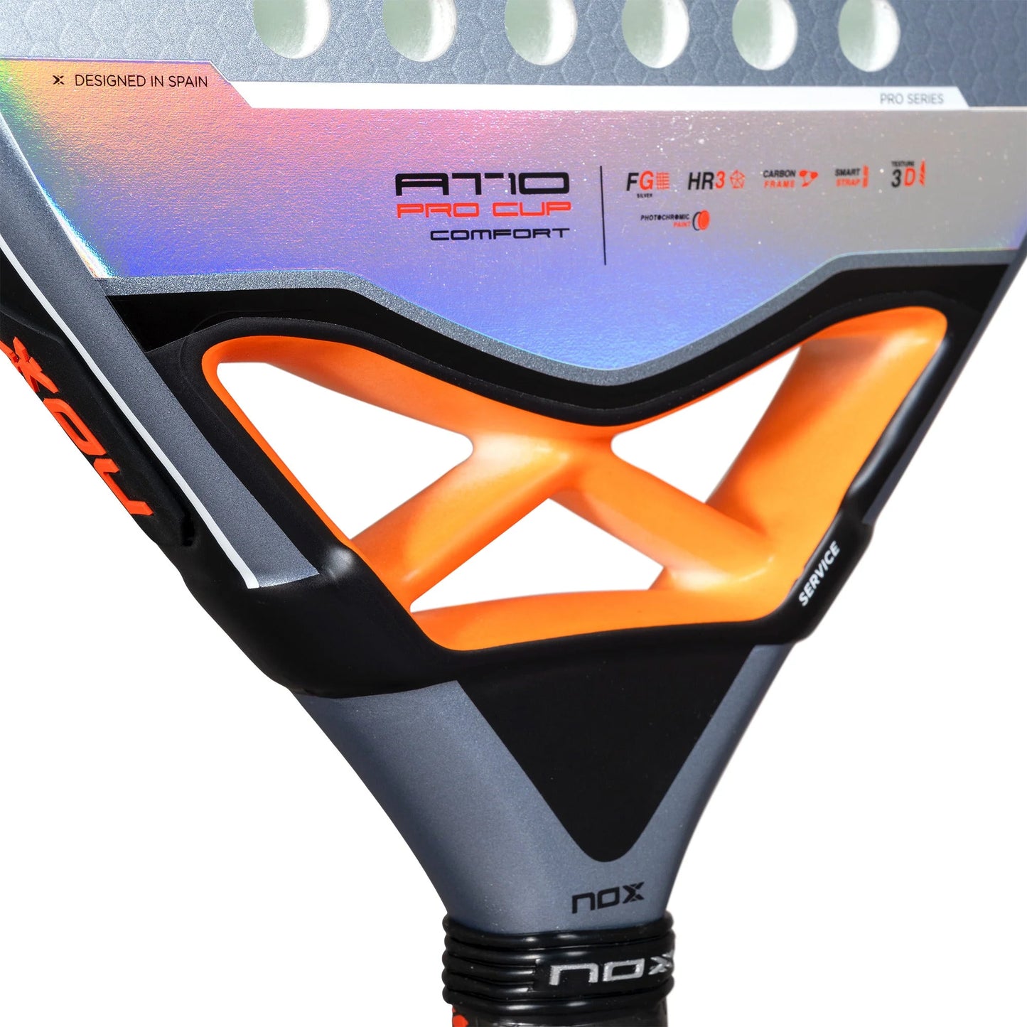 NOX AT10 Pro Cup Comfort Padel Racket by Augstin Tapia
