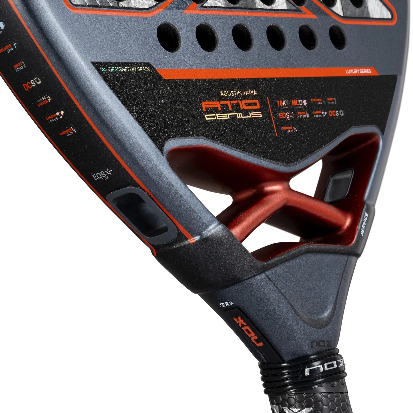 NOX AT10 Luxury GENIUS 18K Alum 2025 Padel Racket by Agustín Tapia