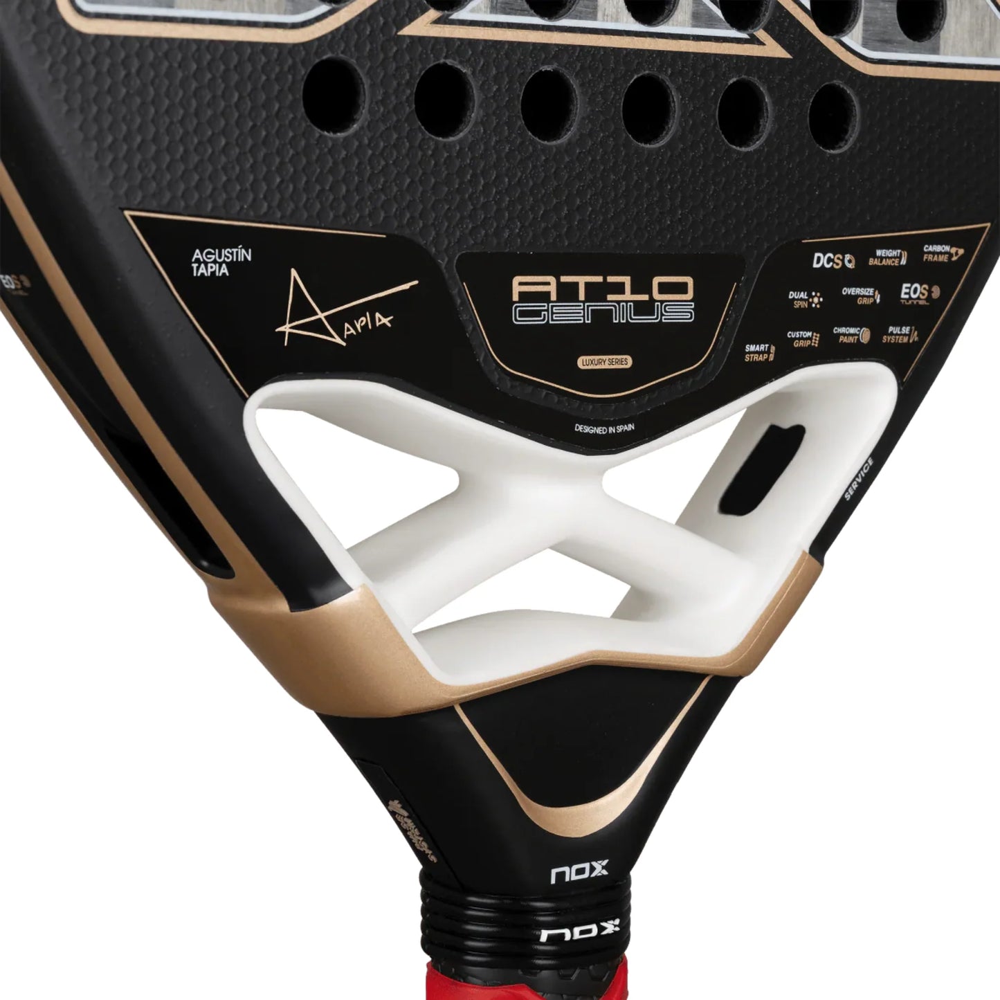 NOX AT10 Luxury Genius 18K Alum by Agustín Tapia 2026 Padel Racket