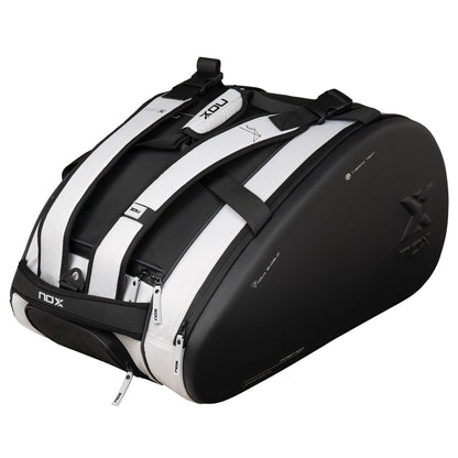 NOX LUXURY MASTER SERIES BLACKWHITE PADEL RACK BAG