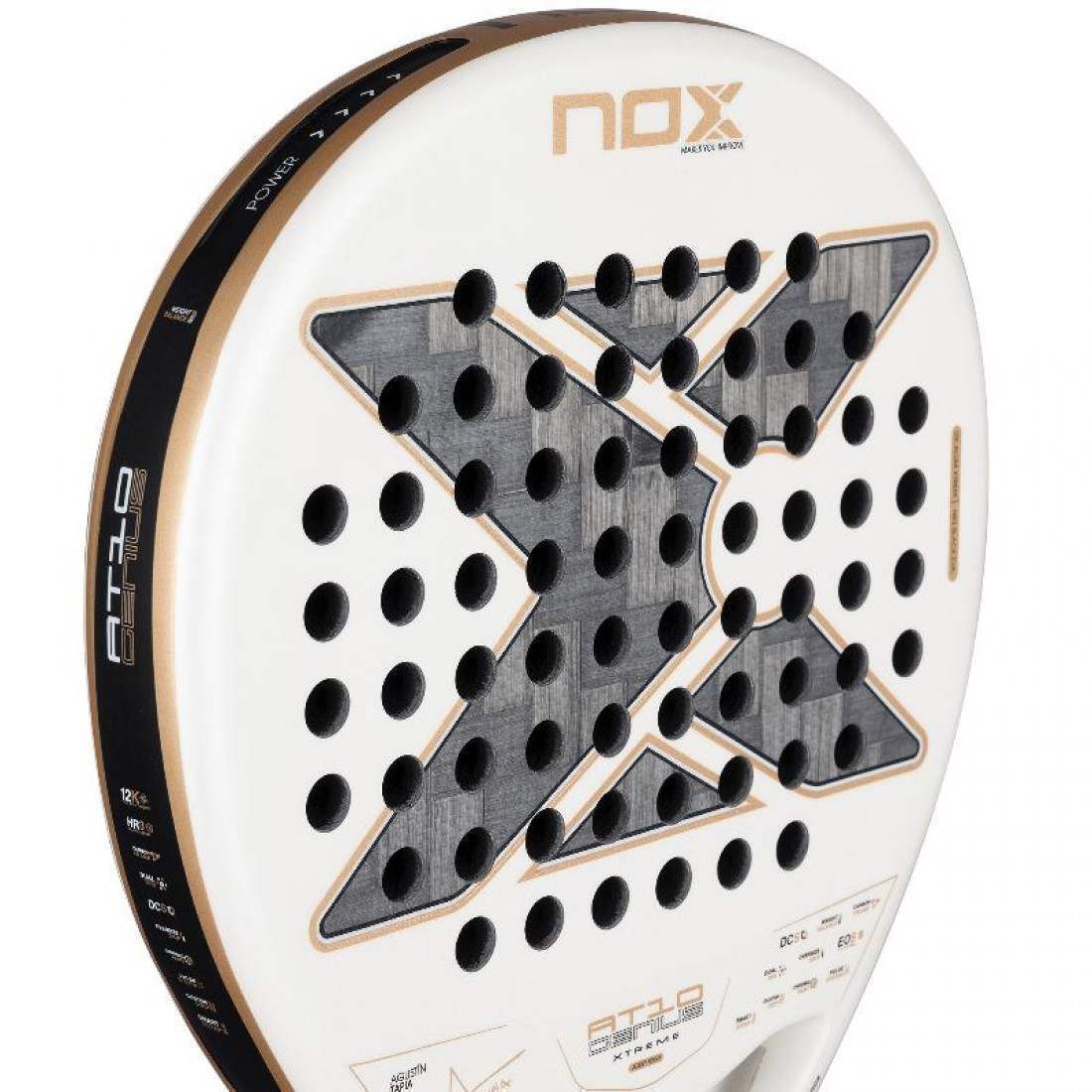 NOX AT10 Luxury Genius 12K Alum XTREM by Agustín Tapia Padel Racket 2026 Padel Racket