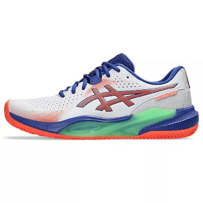 ASICS Challenger 15 Padel Men's Shoe - White & Vivid Coral
