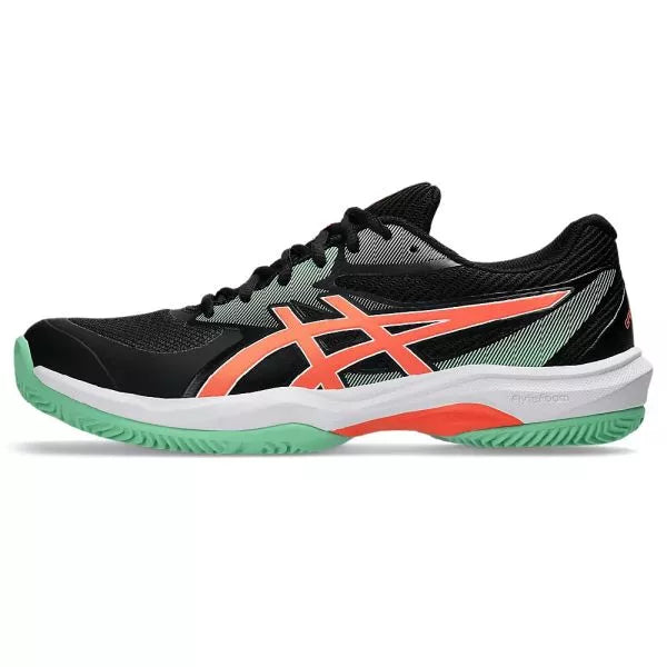 ASICS Game FF Padel Men's Shoe - Black & Vivid Coral