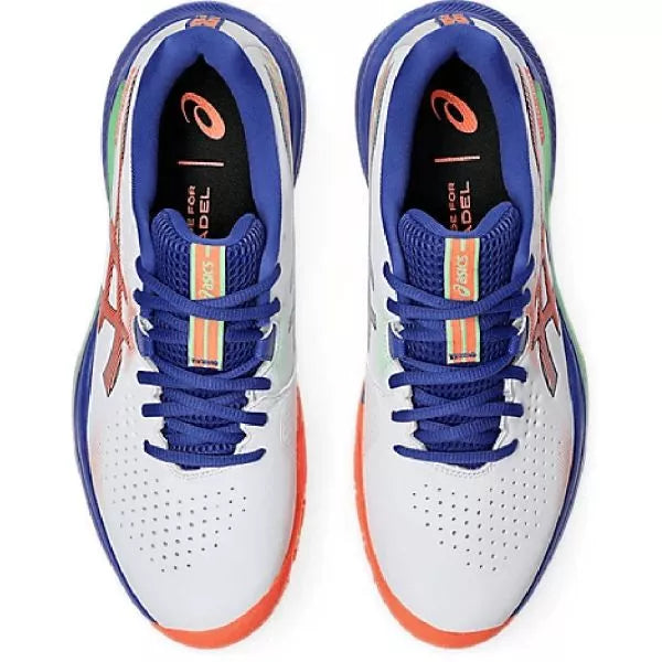 ASICS Challenger 15 Padel Men's Shoe - White & Vivid Coral