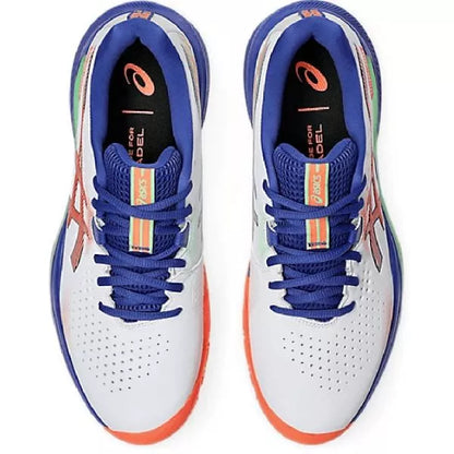 ASICS Challenger 15 Padel Men's Shoe - White & Vivid Coral