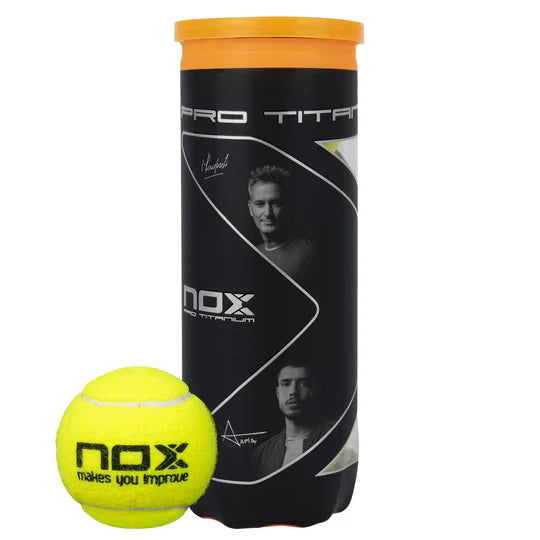 NOX Pro Titanium 3 Padel balls- Pack of 3 Cans