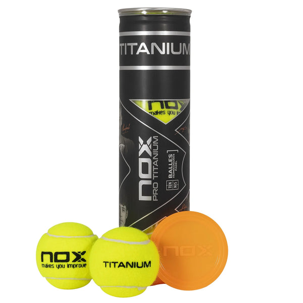 NOX Pro Titanium 4 Padel balls- Single Can