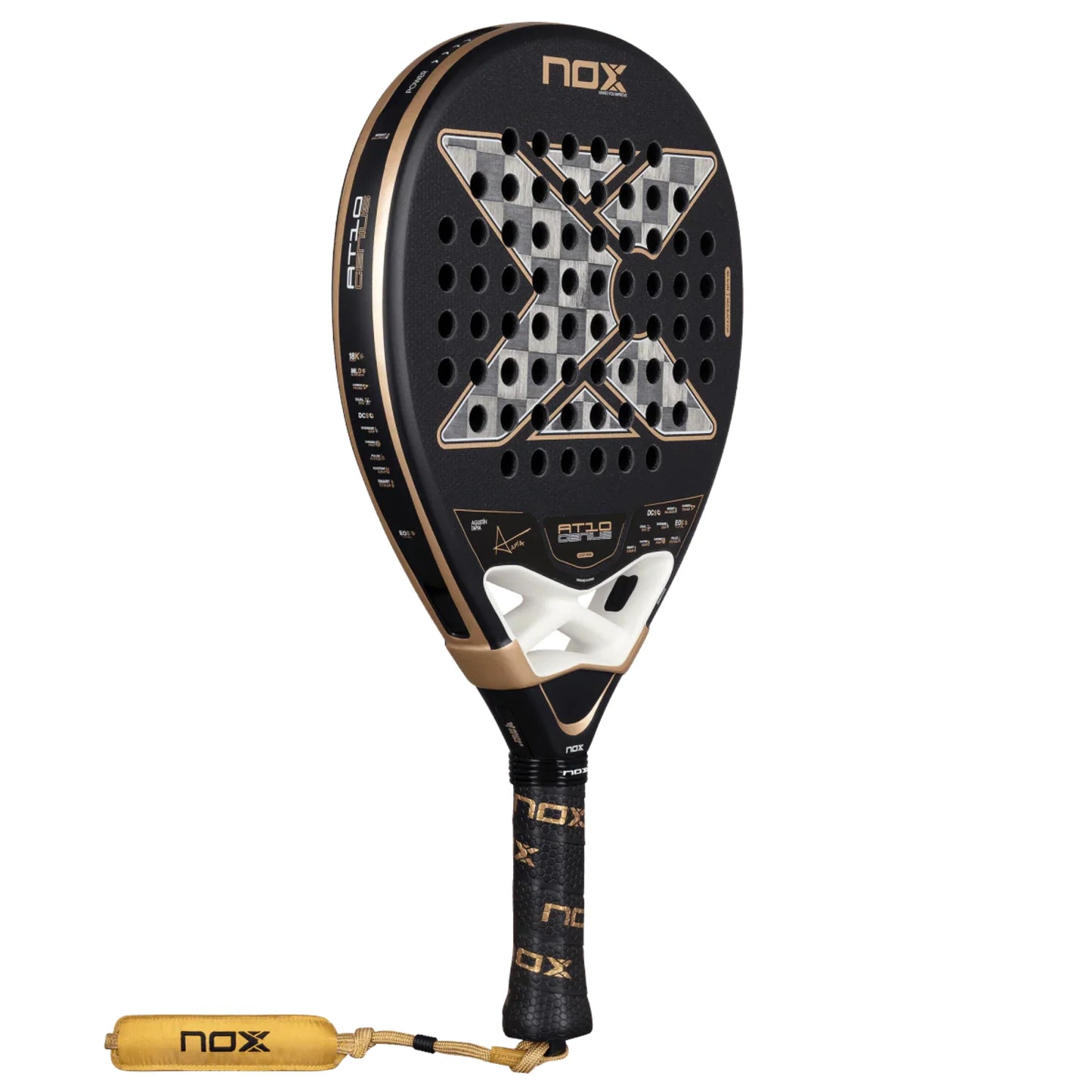 NOX AT10 Luxury Genius 18K Alum by Agustín Tapia 2026 Padel Racket