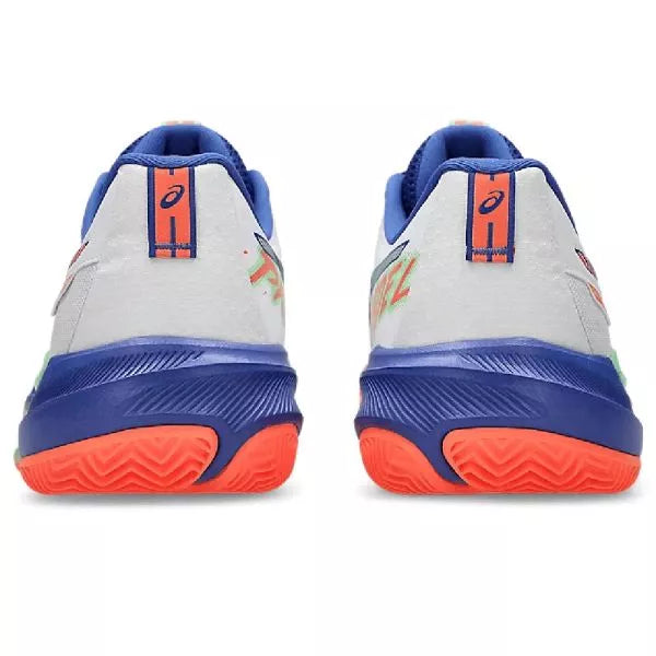 ASICS Challenger 15 Padel Men's Shoe - White & Vivid Coral