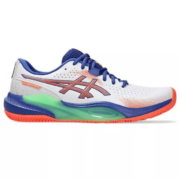 ASICS Challenger 15 Padel Men's Shoe - White & Vivid Coral