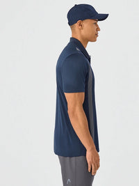 Head Club Tech Polo T-Shirt Men Navy