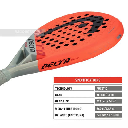 HEAD DELTA ELITE 2022 PADEL RACQUET