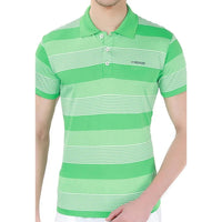Head Mens Polo T - Shirt Green White