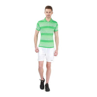 Head Mens Polo T - Shirt Green White