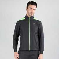 Head Mens Tracksuit Dark Grey, Neon Green