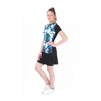Head Mia T-Shirt Woman Black Sky blue Green