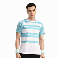 Head Performance T-Shirt Men Sea Green & White