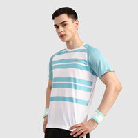 Head Performance T-Shirt Men Sea Green & White