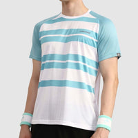 Head Performance T-Shirt Men Sea Green & White
