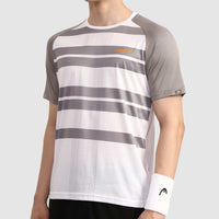 Head Performance T-Shirt Men Stone & White
