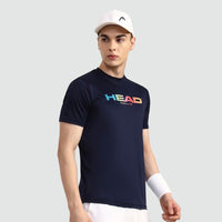 Head Rainbow T-Shirt Men Navy