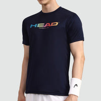 Head Rainbow T-Shirt Men Navy