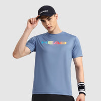 Head Rainbow T-Shirt Men Sky Blue