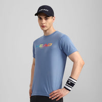 Head Rainbow T-Shirt Men Sky Blue