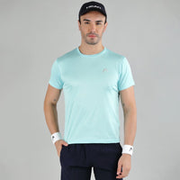 Head Round Neck T-Shirt Men Aqua