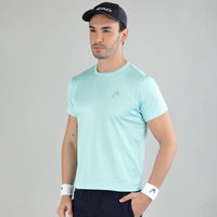 Head Round Neck T-Shirt Men Aqua